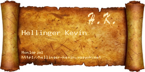 Hellinger Kevin névjegykártya